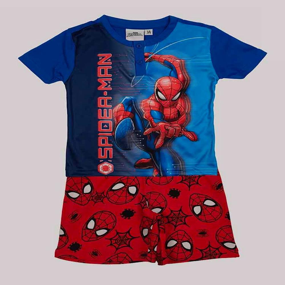 B16762 Boys and Girls Character Print Shorty Sets