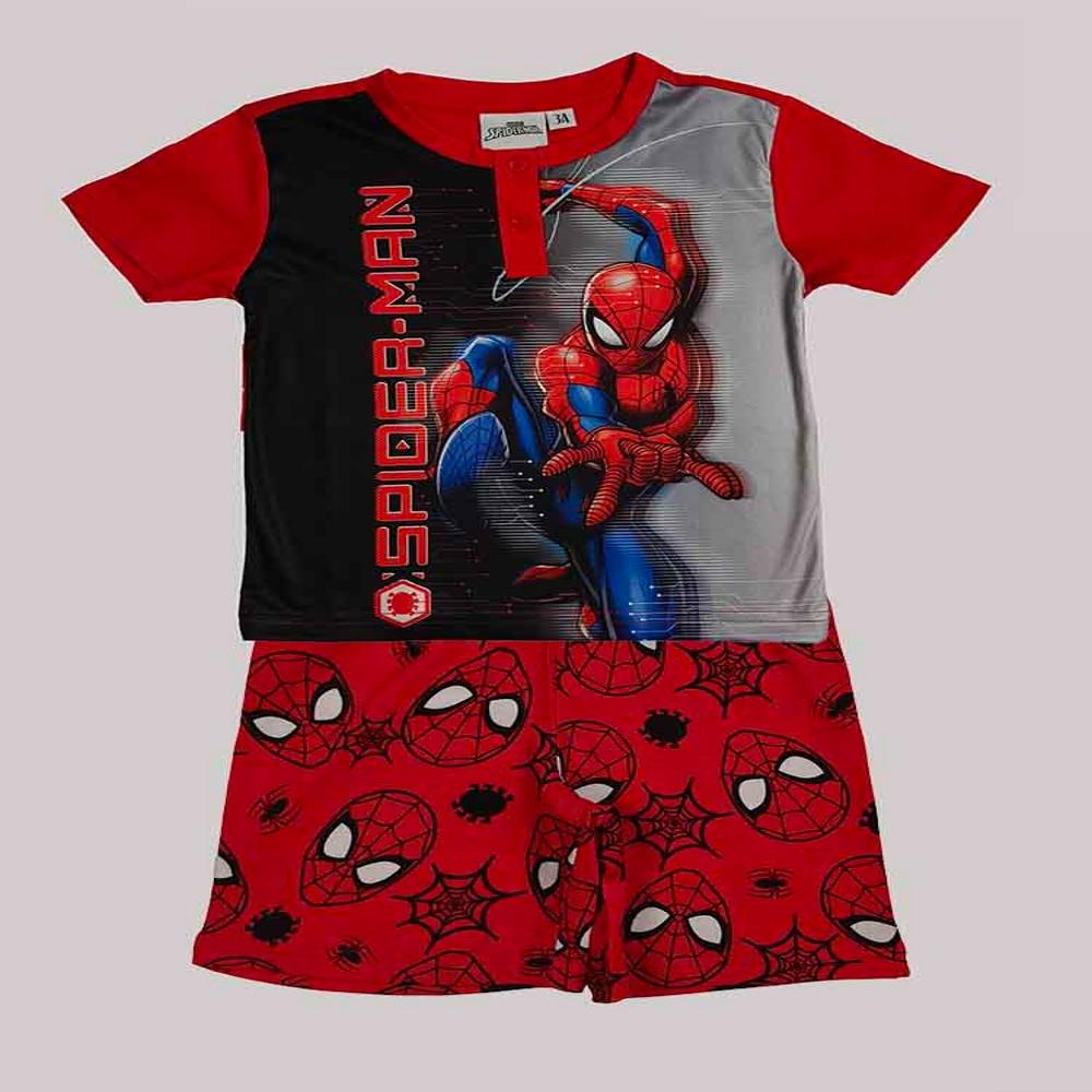 B16762 Boys and Girls Character Print Shorty Sets