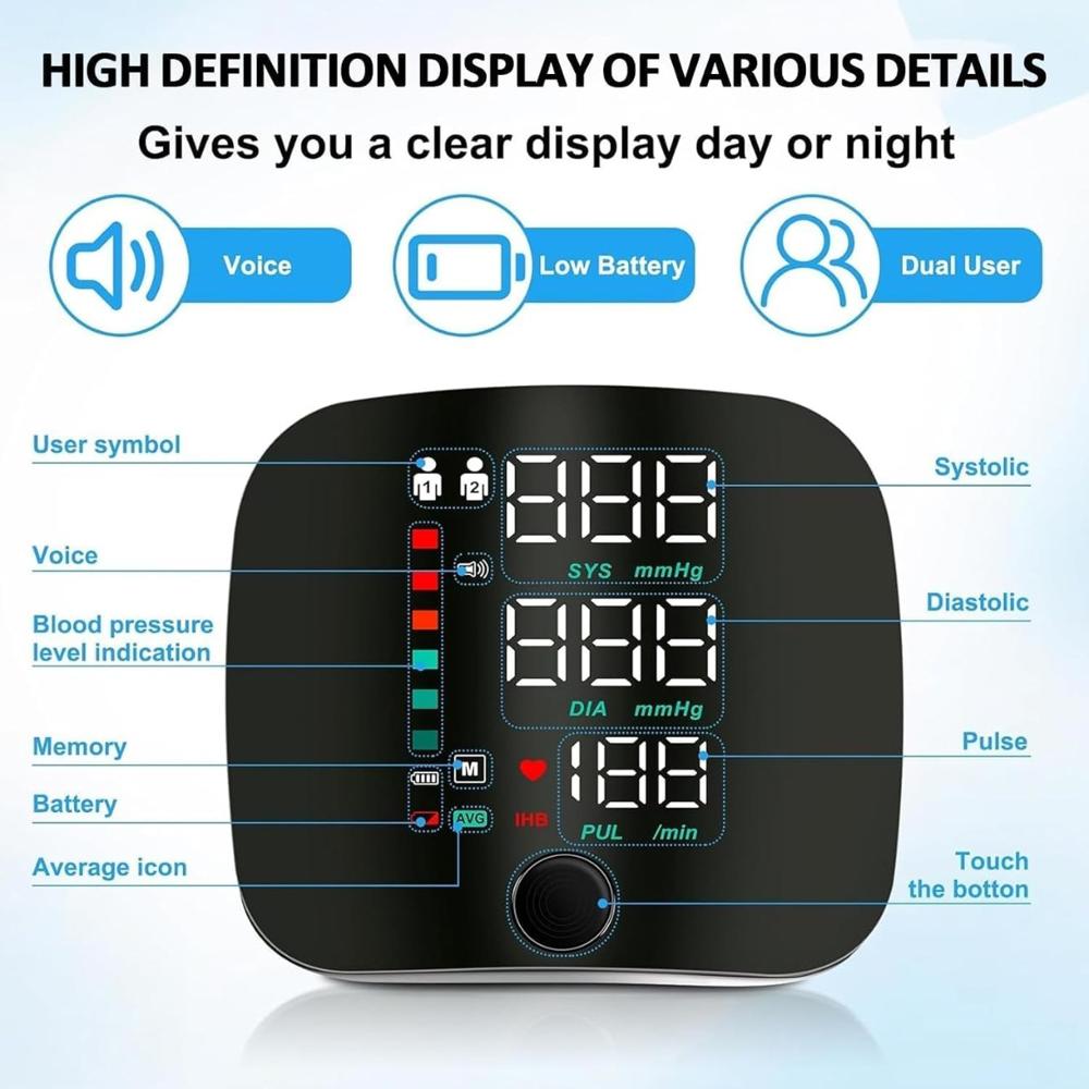 Wrist Electronic Blood Pressure Monitor