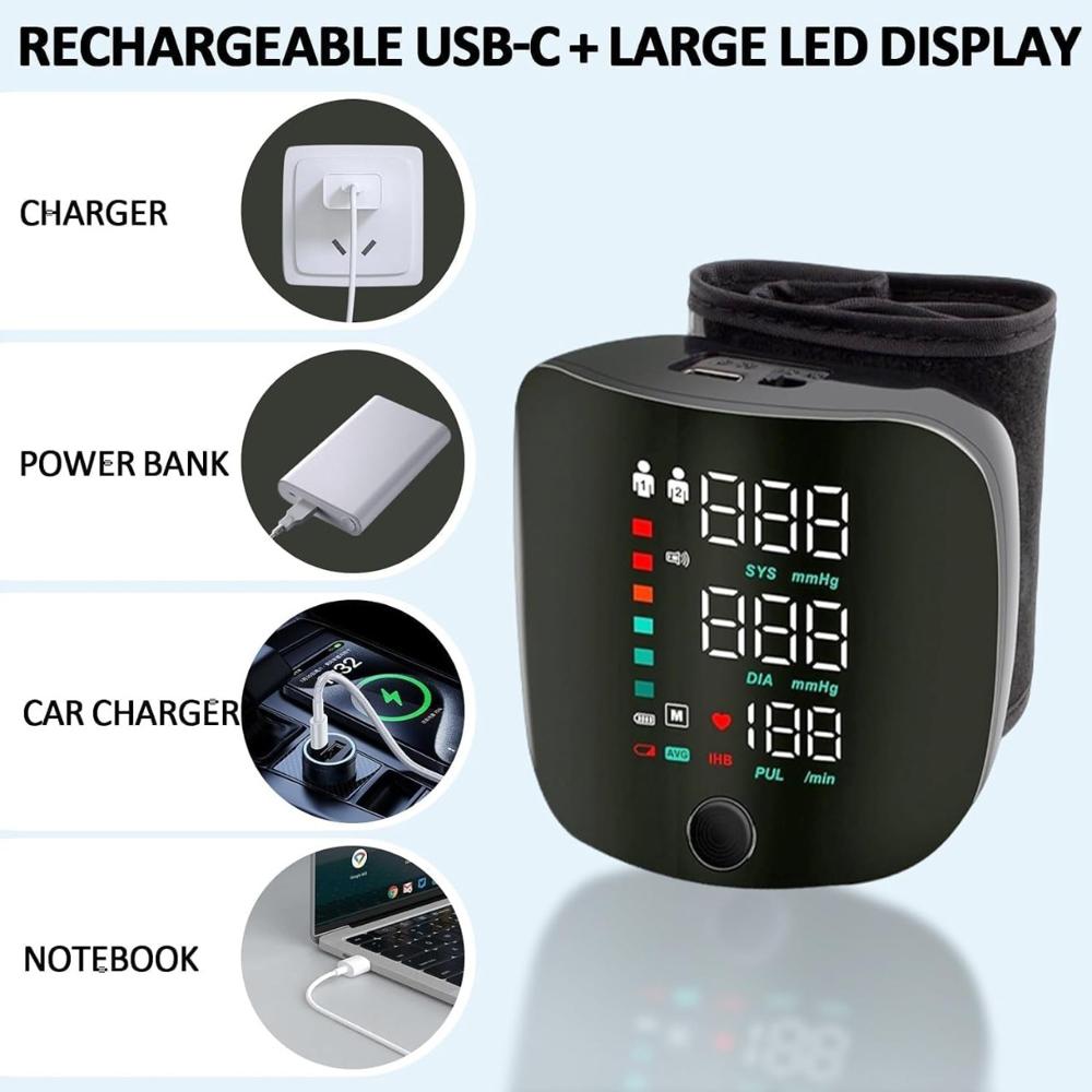 Wrist Electronic Blood Pressure Monitor
