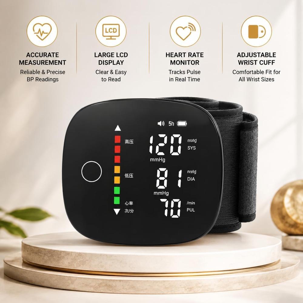 Wrist Electronic Blood Pressure Monitor