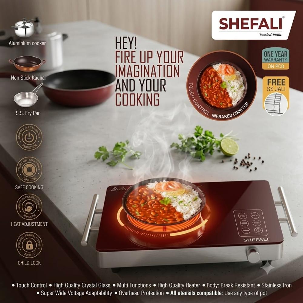 Shefali Infrared Cooktop Touch Control