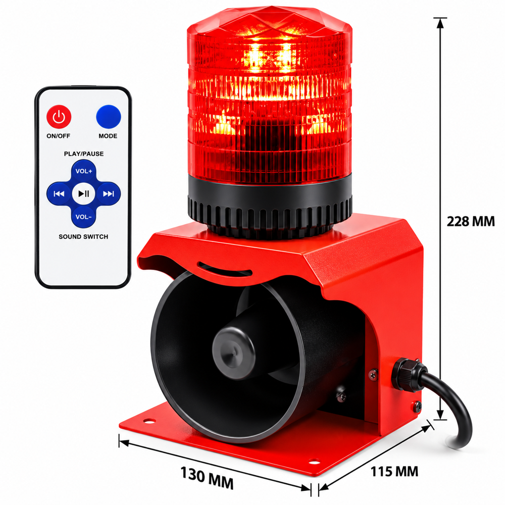 Overhead Crane Warning Light Safety Alarm Horn Flash Light with Remote Control (Flash Light with Remote Control)(HIS-OHC-503A)