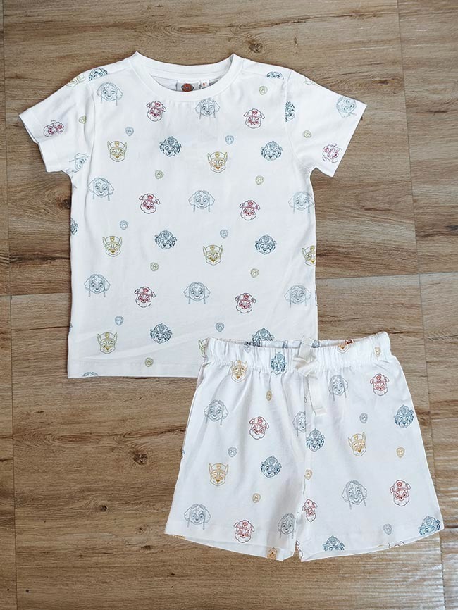 B16763 Boys Printed Shorty Sets