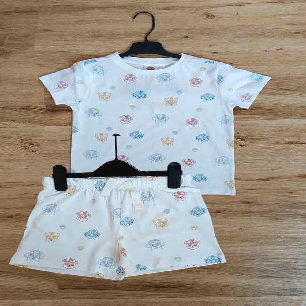B16763 Boys Printed Shorty Sets
