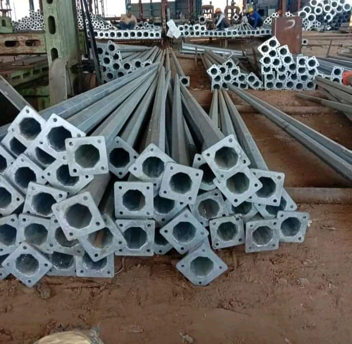 9 Mtr Octagonal Pole - Color: As Per Requirement