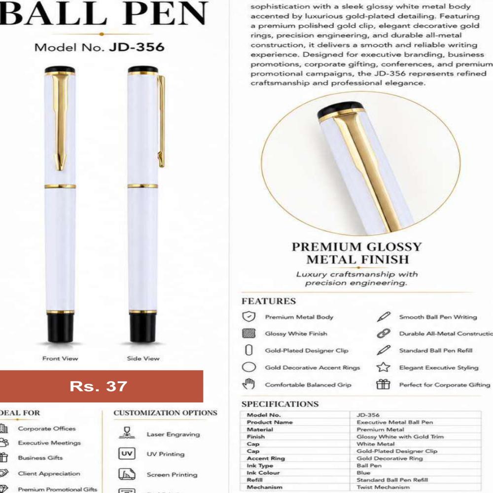 JD-356 Executive Metal Ball Pen