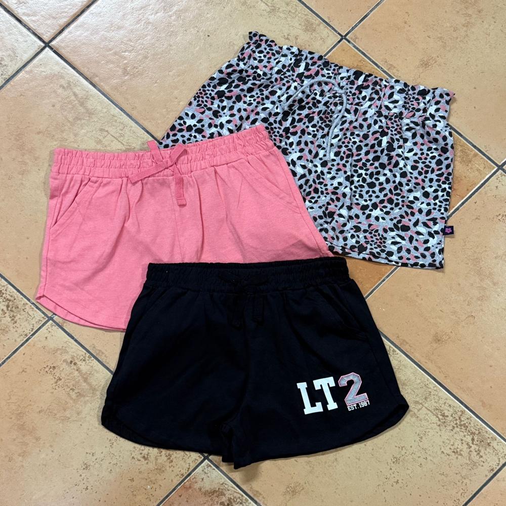 G22346 Girls 3 Pack Knit Shorts