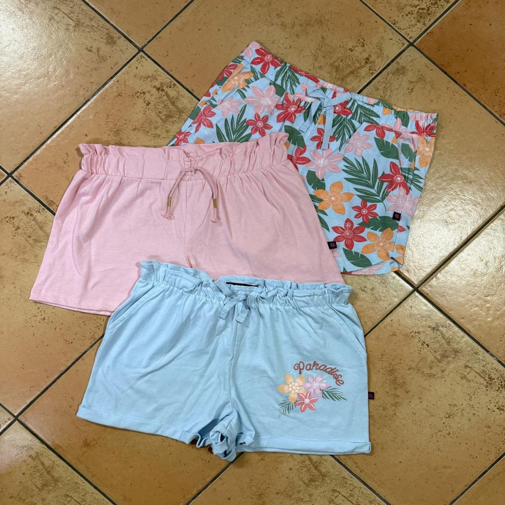 G22346 Girls 3 Pack Knit Shorts