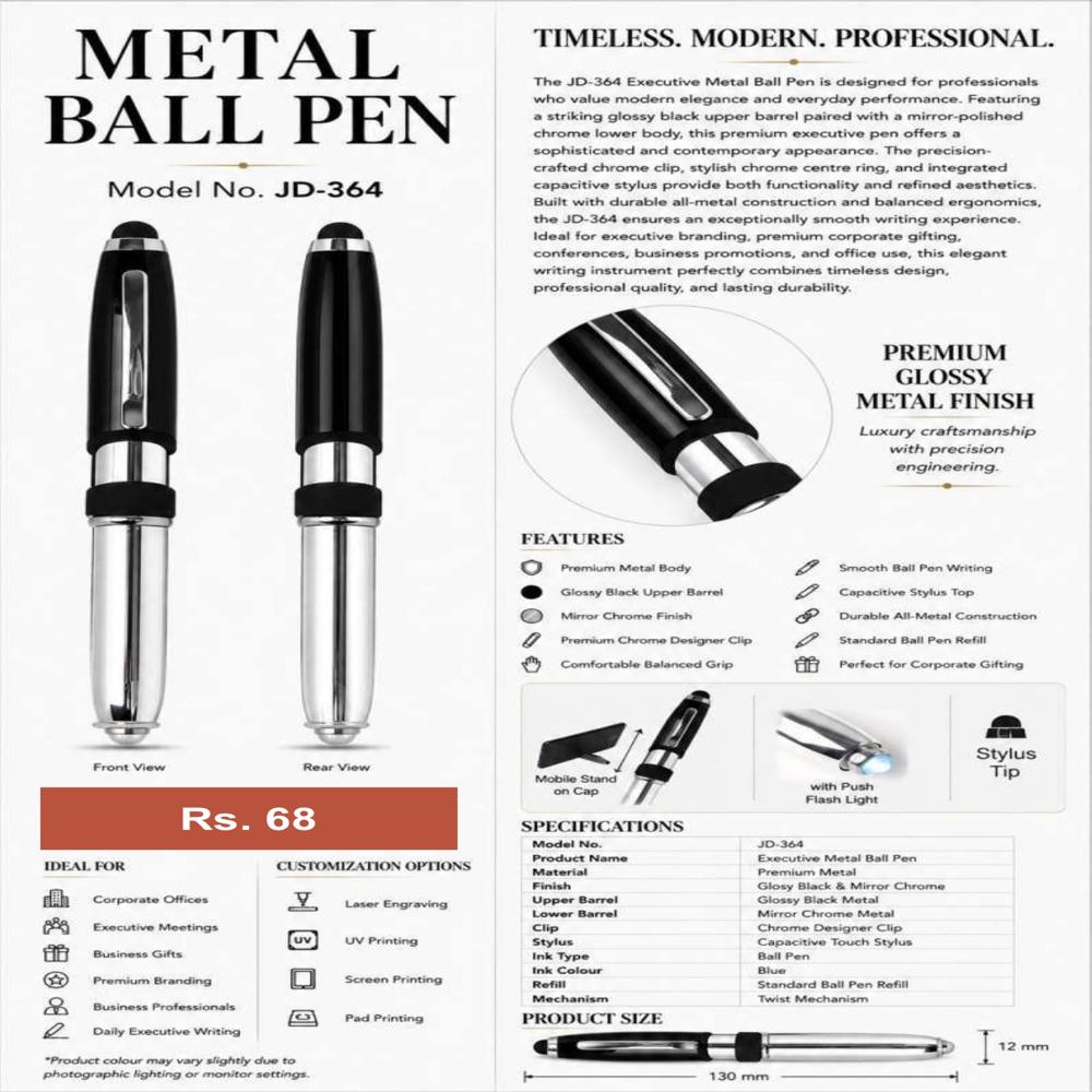 JD-364 Executive Metal Ball Pen