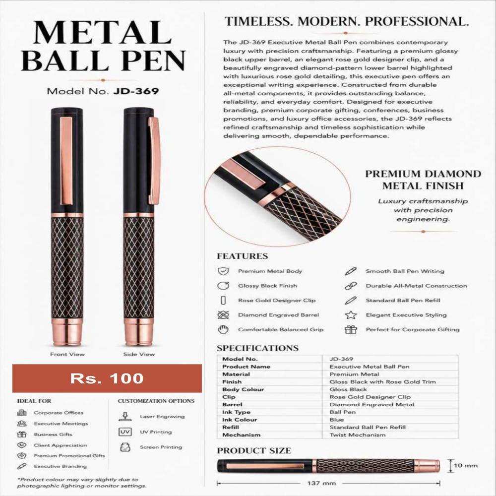 JD-369 Executive Metal Ball Pen