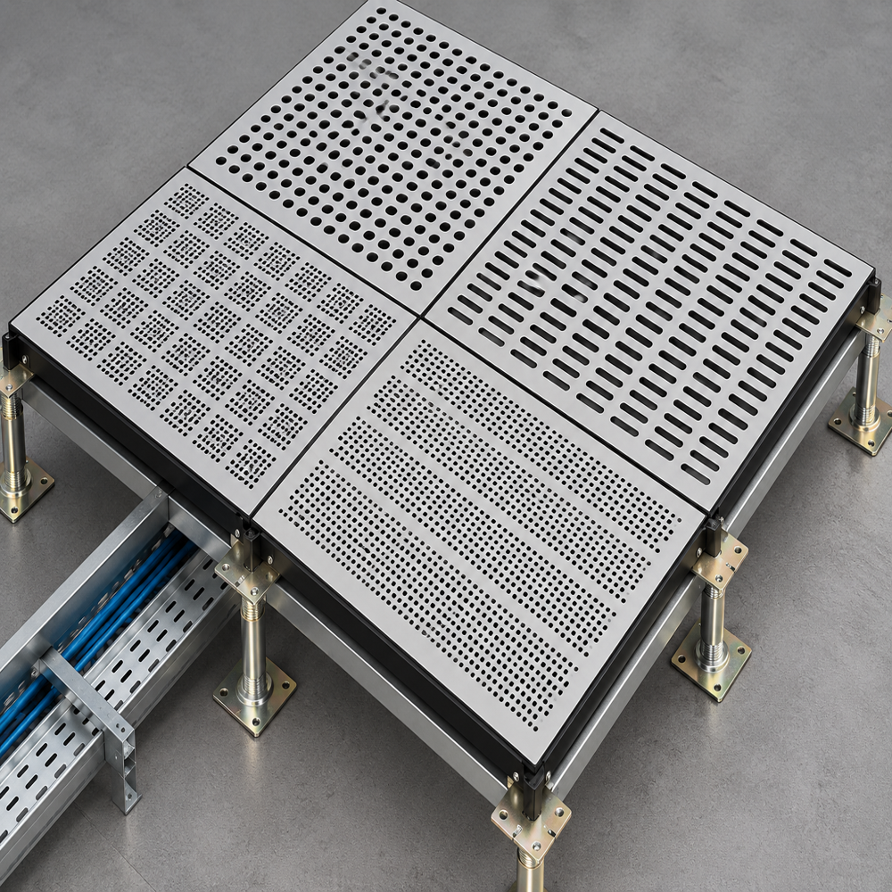 Pwsfloor Airflow Grille Panel For Raised Access Flooring System - Feature: Fireproof