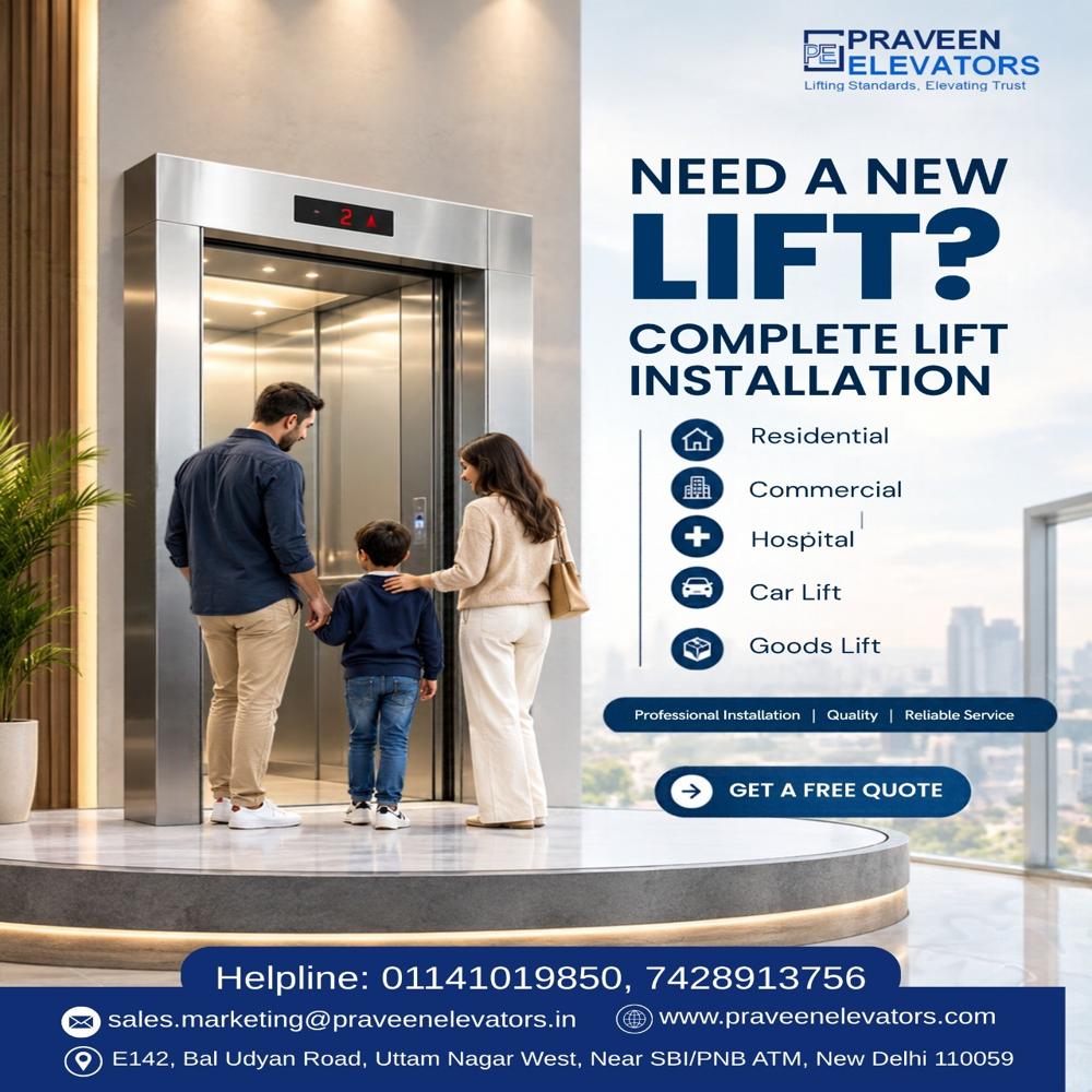 Passengers Lift Installation And Service For Madhya Pradesh G+3 Floors, 4-6 Passengers