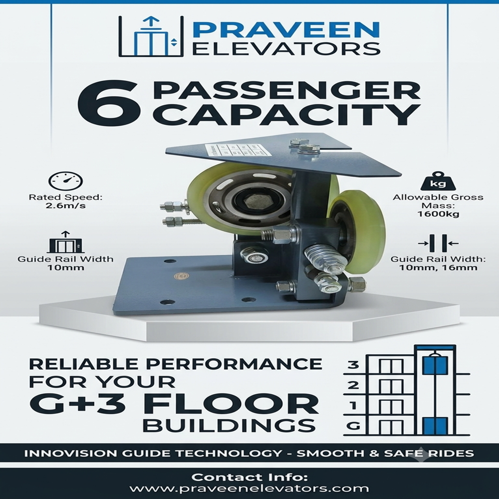 Passengers Lift Installation And Service For Madhya Pradesh G+3 Floors, 4-6 Passengers