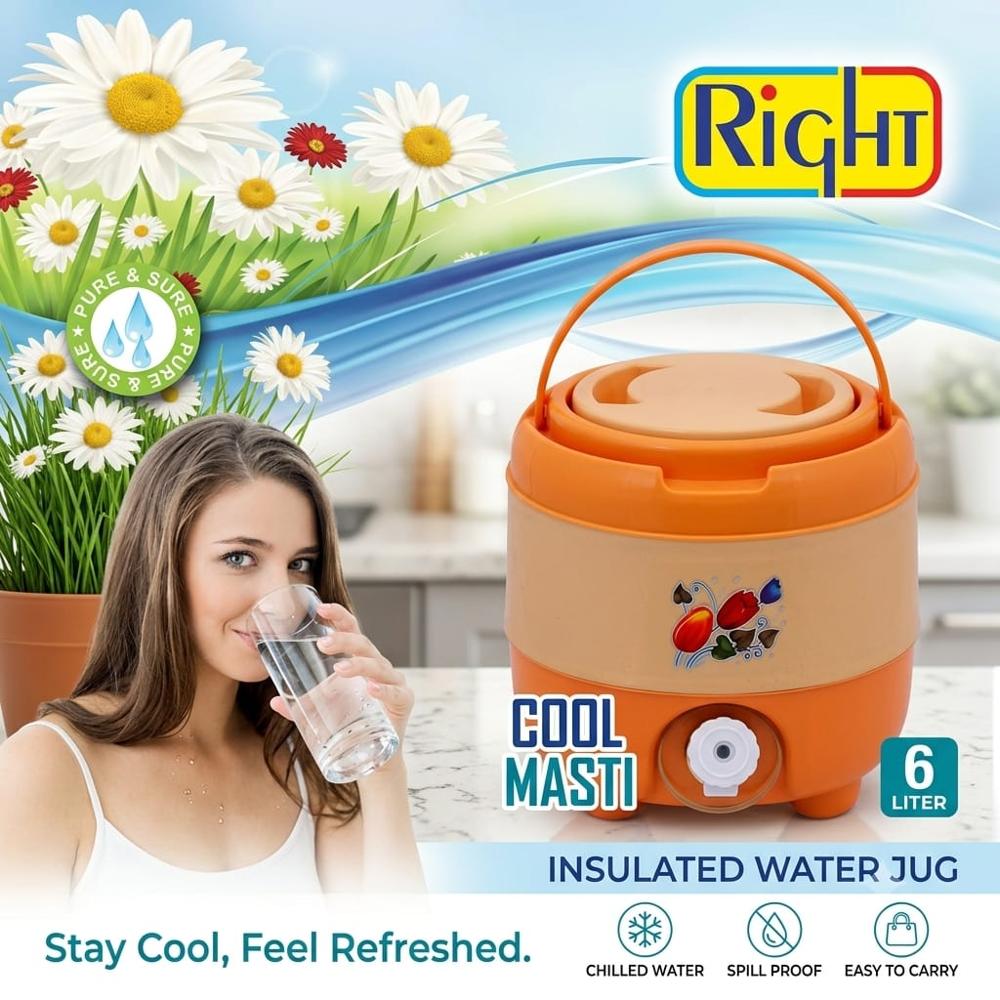 Right Cool Masti 6 Ltr Insulated Water Jug