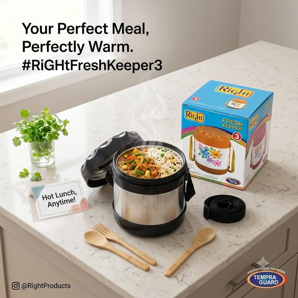 Right Fresh Keeper 3 Lunch Box
