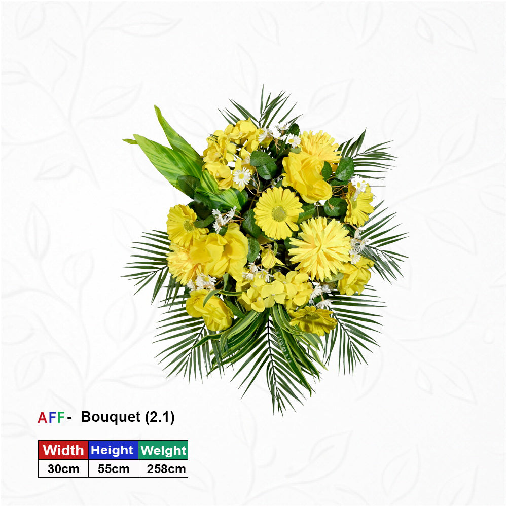 Artificial Flower Sunshine Meadow Bouquet Wall Arrangement