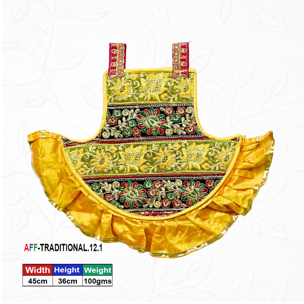 Artificial Traditional Embroidered Fan Wall Art