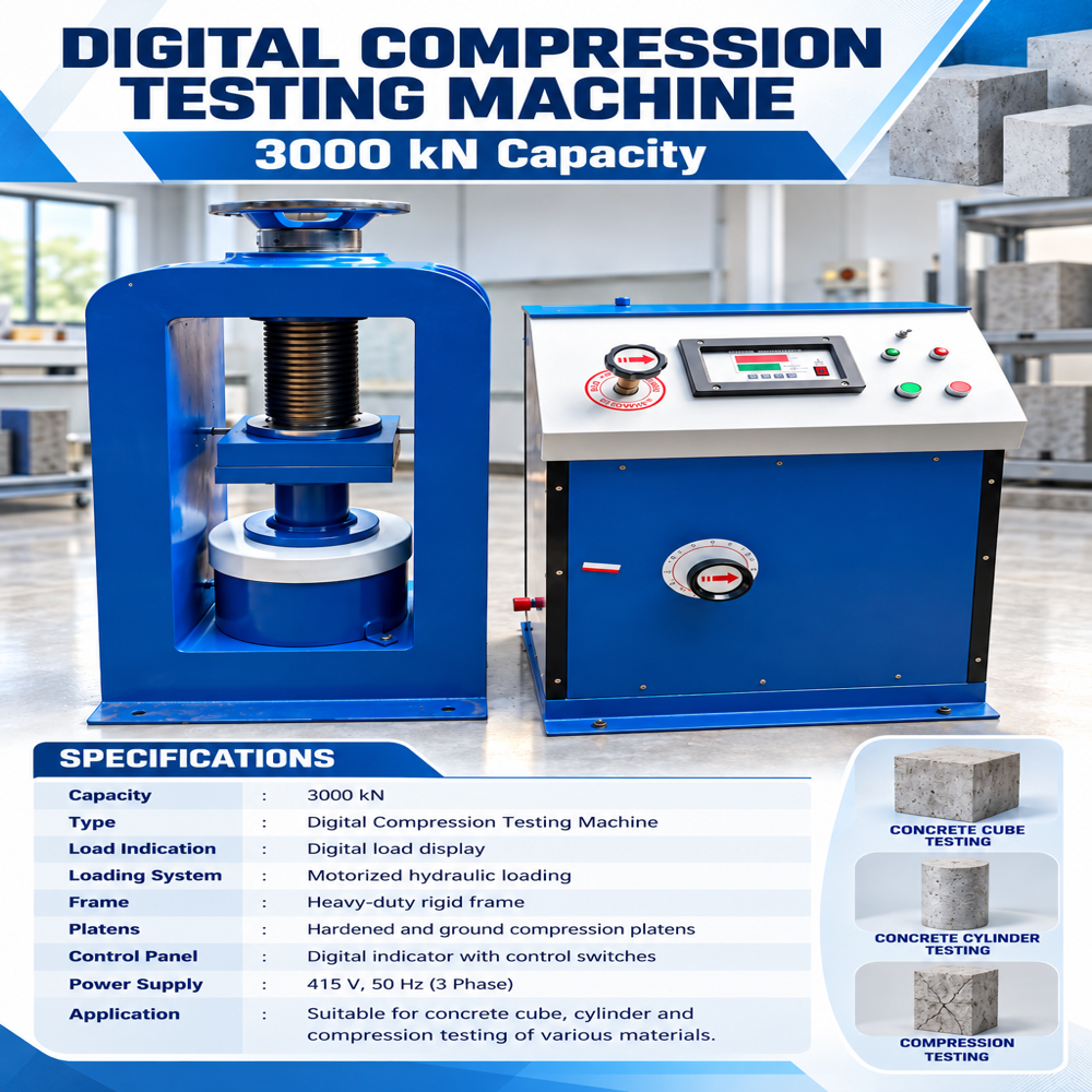 Digital Compression Testing Machine 300 Tonne