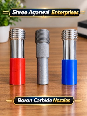 Boron Carbide Long Nozzle - Thread Size: Coarse Or Universal Both Available