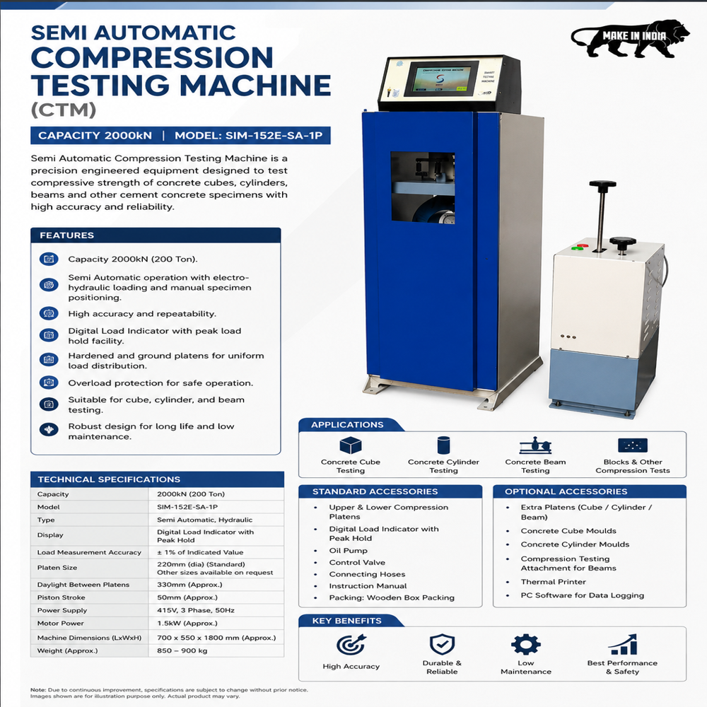 Digital Cube Testing Machine 2000kn
