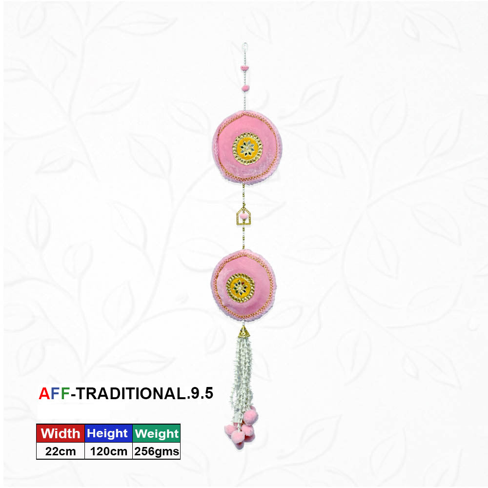 Artificial Traditional Double Mandala Pink Latkan