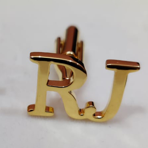 Alphabet Cufflinks - High-quality Metal, Standard Size, Golden Color | Designer Elegance, Personalized Initials Or Names, Perfect For Formal Occasions