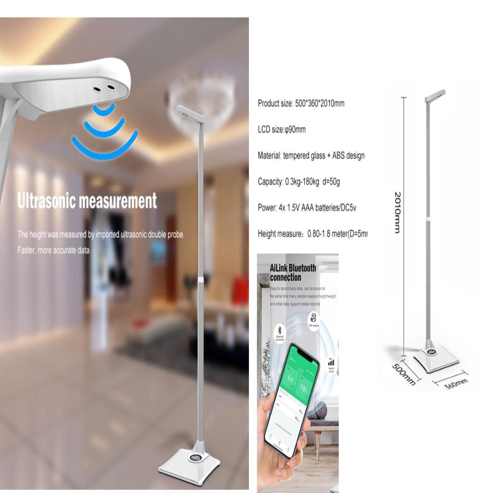 Bmi Height Weight Scale With Optional Blue Tooth Connection Via Mobile App - Accuracy: 50 Gm