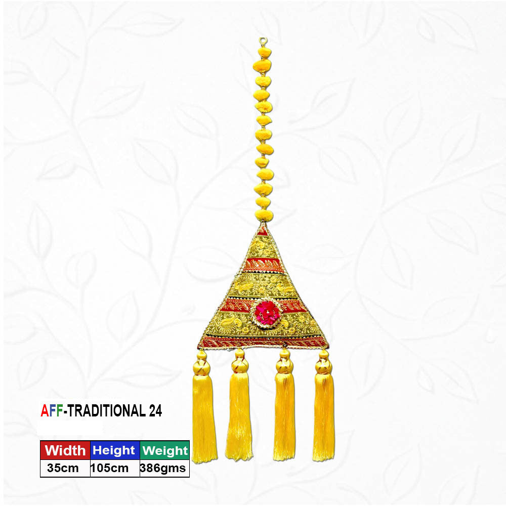 Artificial Traditional Golden Triangle Tassel
