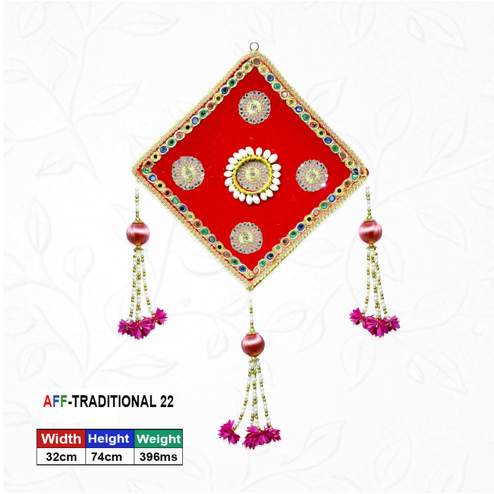 Artificial Traditional Diamond Mirror Medallion