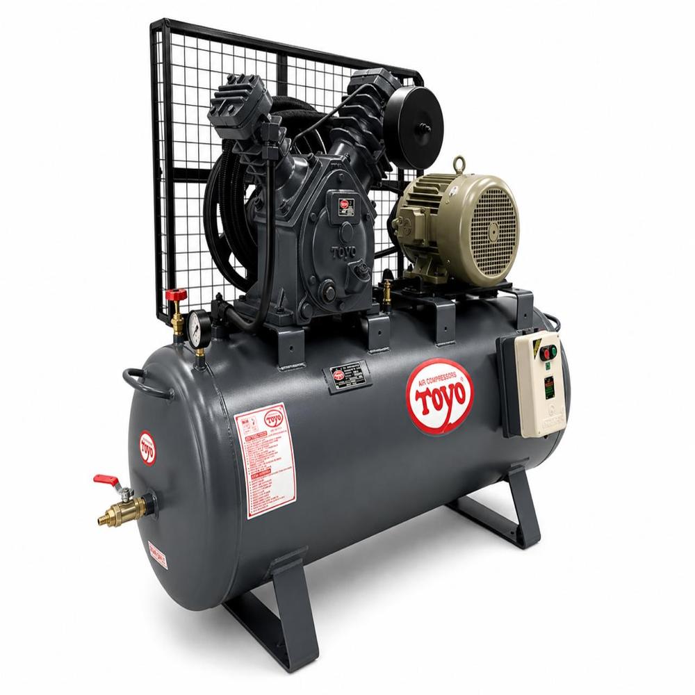 7.5Hp 300 Litres Two Stage Toyo Reciprocating Air Compressor