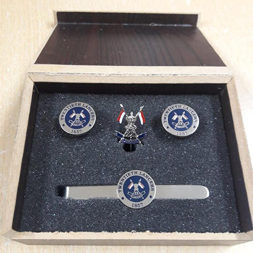 Tie Pin Cufflink Set - Designer & Fancy Style, Various Sizes Available In Multiple Colors