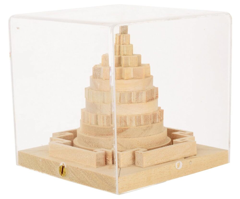 Brown Wooden Meru Prustha Shree Yantra