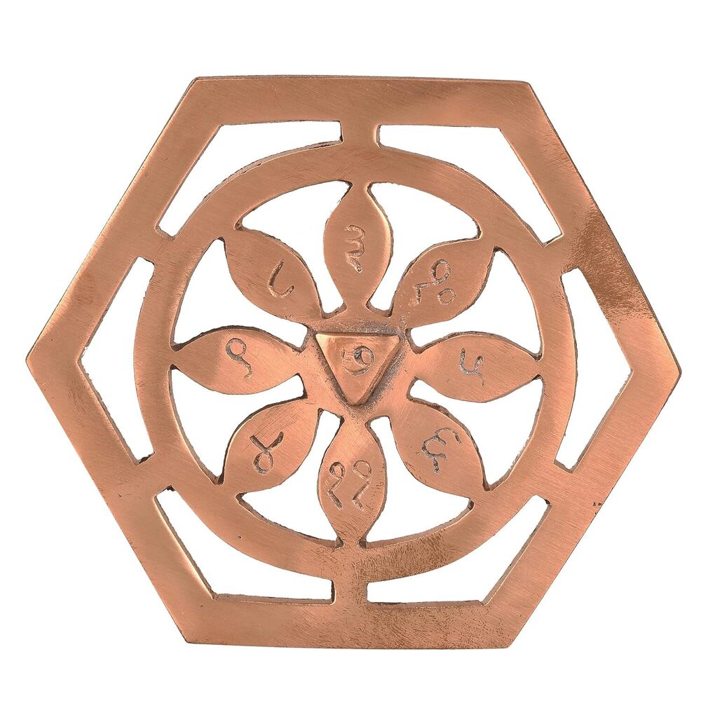 Brown Copper Bhaum Yantra Chakra