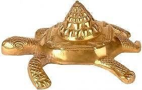 Golden Zinc Meru Shree Yantra On Kachua