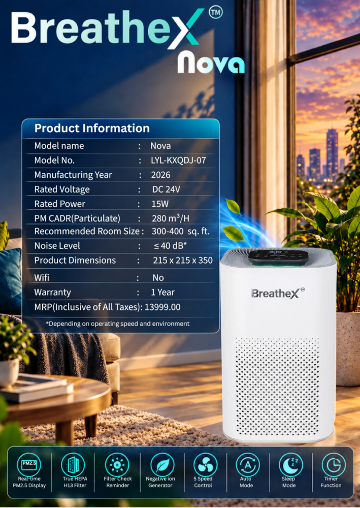 BreatheX Nova Air Purifier