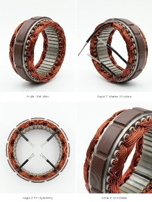 Alternator Stator Assy - Color: Brown