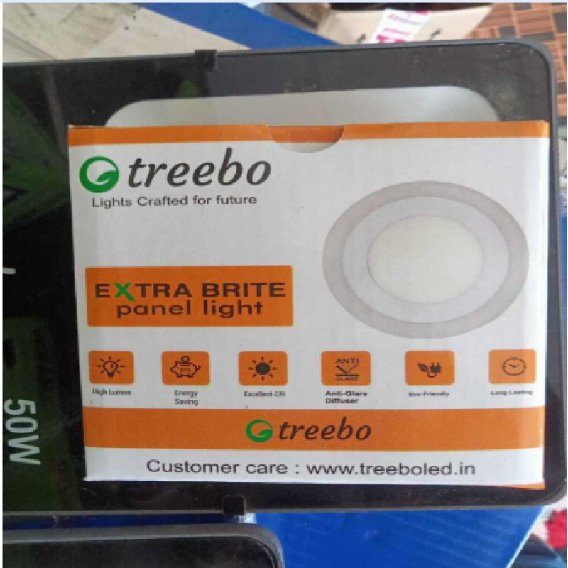 Treebo Extra Brite Panel Light - Light Color: White