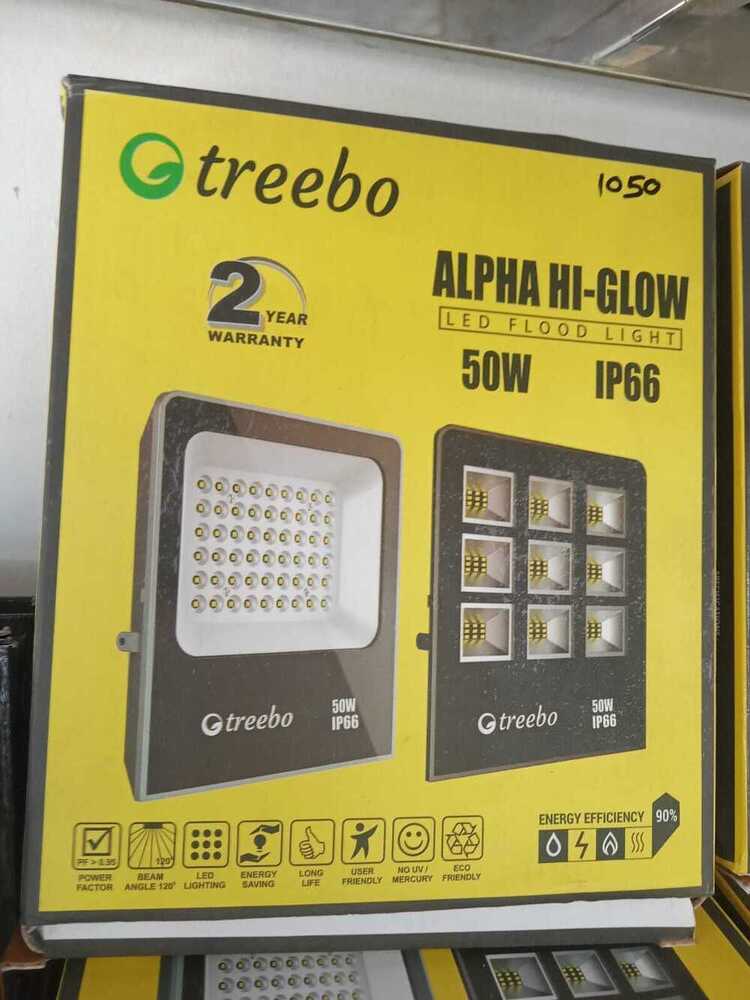 Treebo Alpha Hi-Glow LED Flood Light 50W IP66