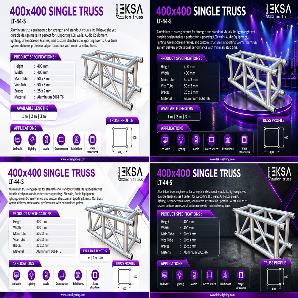 400*400mm Single Aluminium Truss