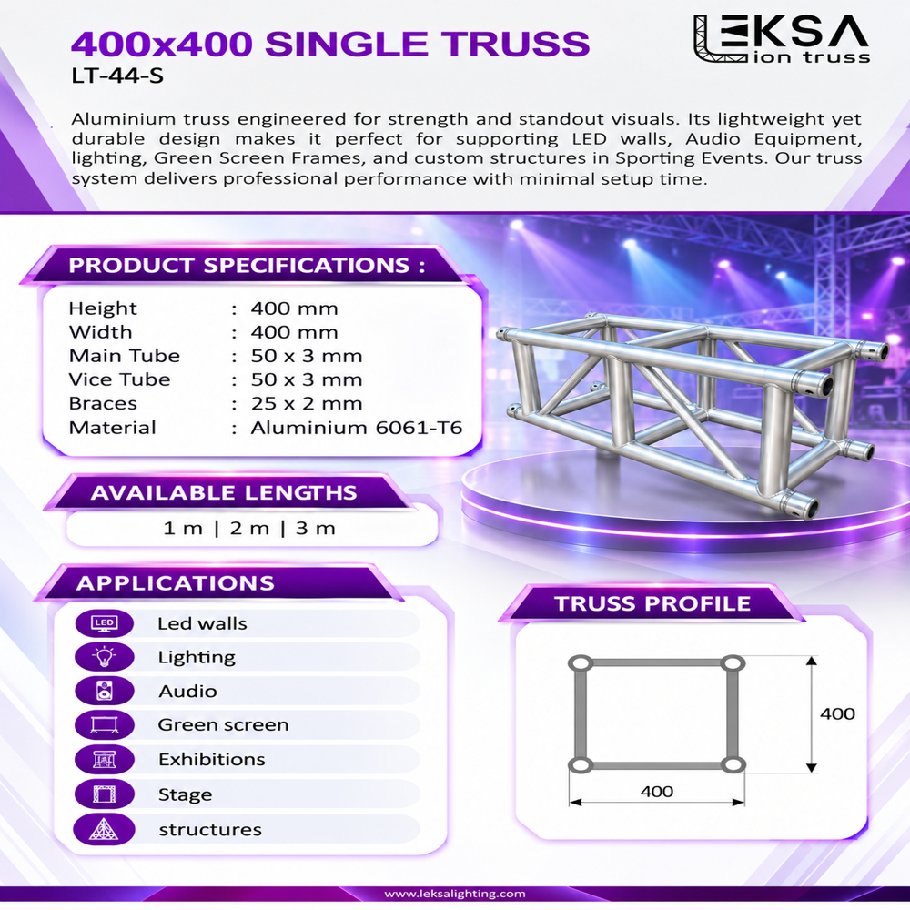 400*400mm Single Aluminium Truss