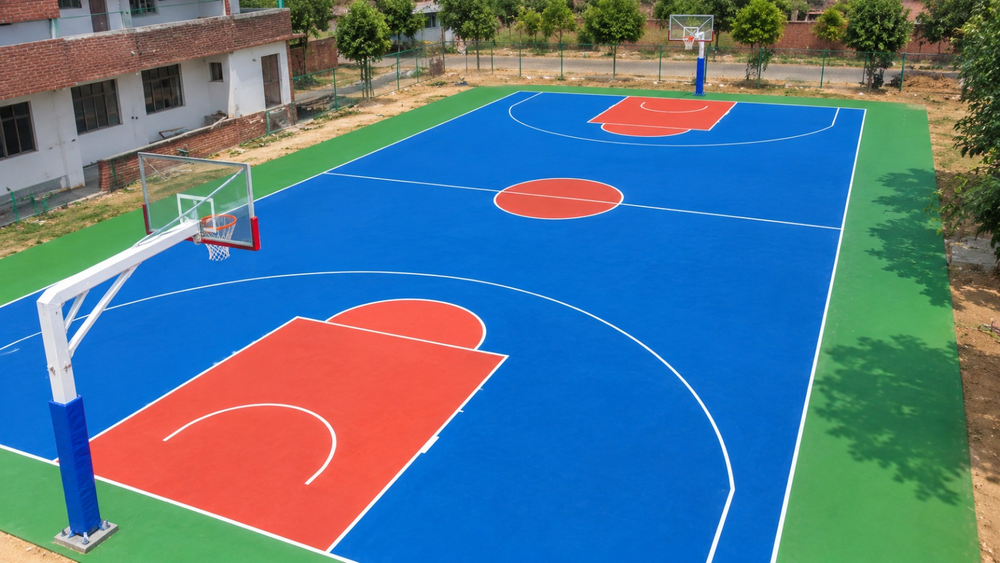 Basketball Court Construction