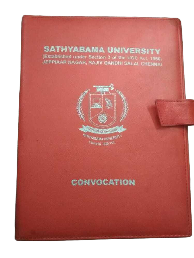 Executive Pu Leatherette Convocation Certificate Folder