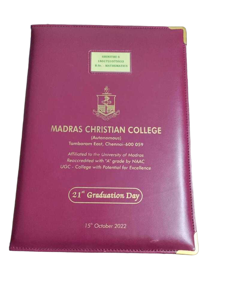 Executive Pu Leatherette Convocation Certificate Folder