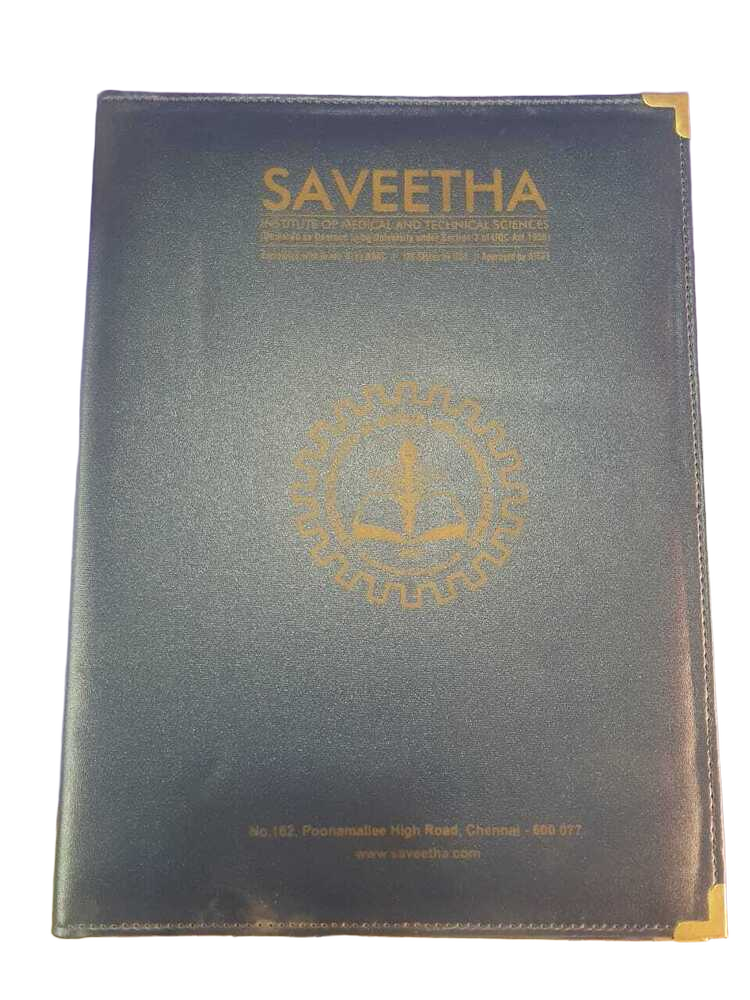 Padded Velvet Graduation Degree Holder Folder