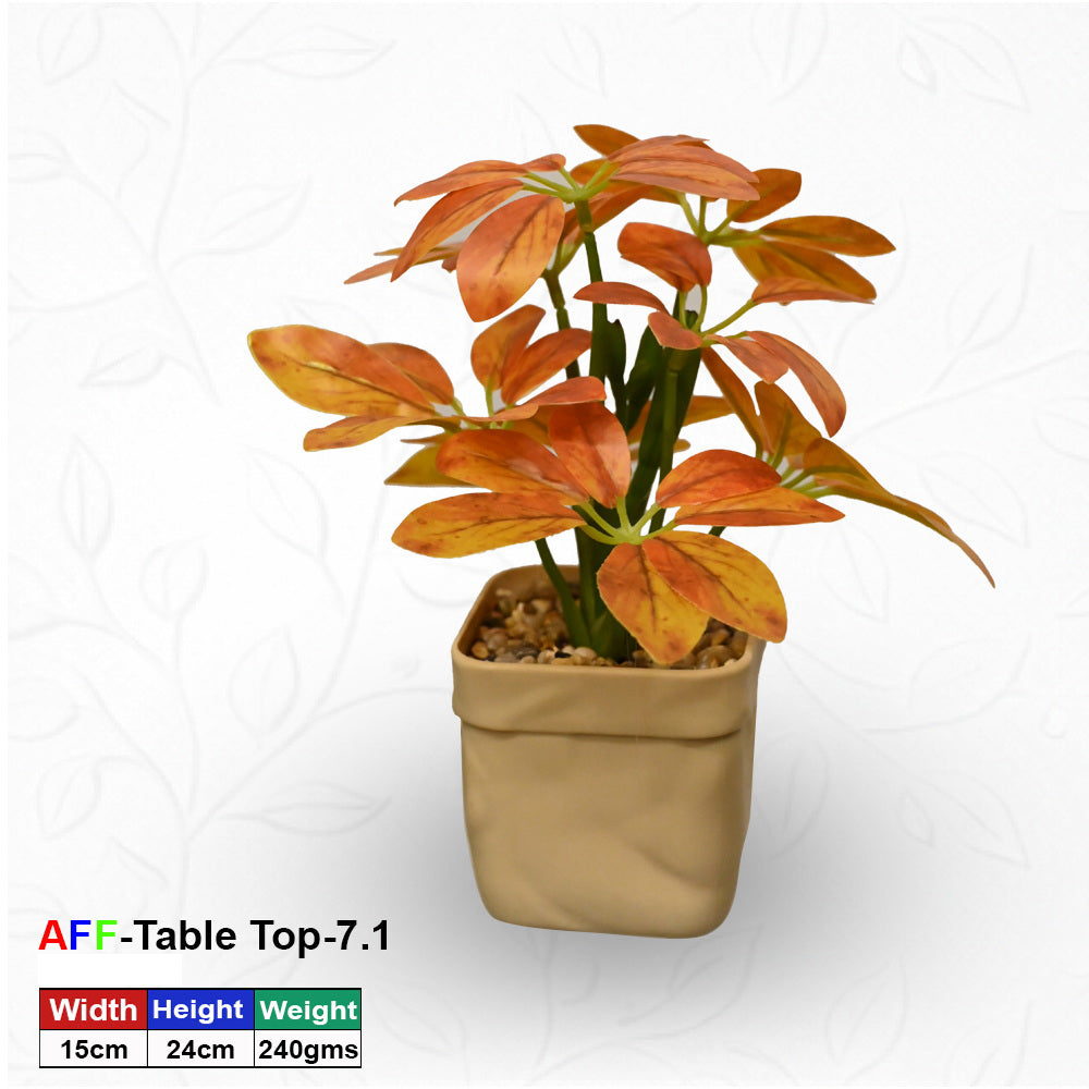 Artificial Succulent Sunset Umbrella Leaf Tabletop