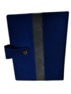 Blue Office Note Book Cover with Card Slots