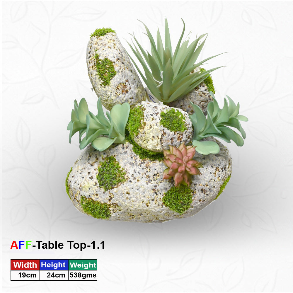 Artificial Zen Stone Succulent Tabletop