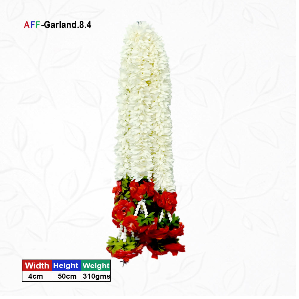 Artificial Flower Garland with Rose Pearl