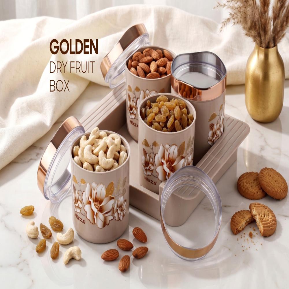 Golden Dryfruit 4pcs set